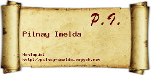 Pilnay Imelda névjegykártya